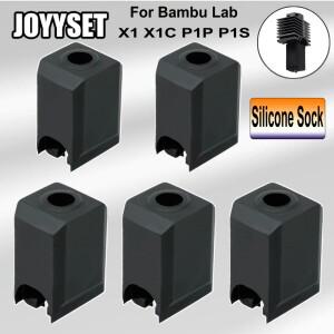 Bambu Lab X1 X1C용 실리콘 양말  고온 케이스용 P1S P1P용 블랙 커버