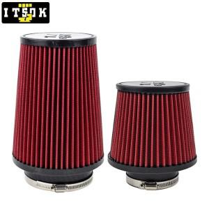 76mm 흡기 에어 필터 3 인치 하이 플로우 89mm 102mm 3.5 4 롱 레이싱 성능 콘 K N 용