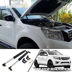 닛산 Navara NP300 D23 2014-2019 2pcs 프론트 보닛 후드 스트럿 리프트 지지대 가스 스프링 댐퍼 엔진 커