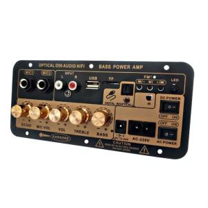 광학 오디오 블루투스 앰프 USB FM 라디오 TF 플레이어 포함, D50 보드, 가정용 차량용 DIY 서브우퍼, EU