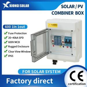 퓨즈 MCB SPD가 있는 PV 결합기 박스 1-In-1-Out DC 태양광 패널 포토볼타익 보호 재생 에너지용 풀 구리선