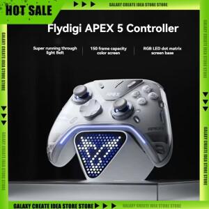 Flydigi Apex 5 PC 스위치 폰 태블릿 컴퓨터용 무선 게임 컨트롤러 멋진 RGB 스크린 게임패드가 장착된 충