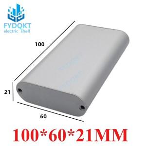 허리 모양 알루미늄 합금 프로파일 박스 파워 뱅크 PCB 하우징 회로 기판 100x60x21mm