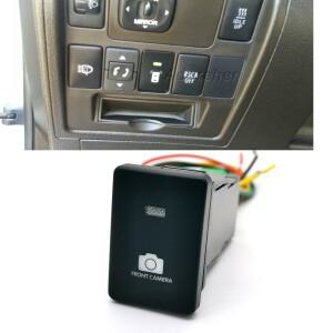toyota호환 Camry Altis Land Cruiser PRADO 2007-  용 커넥터 와이어가있는 파란색 LED 라이트 전면 카메