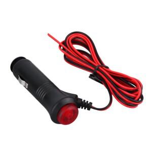 자동차 시가 라이터 소켓 플러그 커넥터 1.5 미터 케이블 12V 24V 충전기 On Off 스위치 조명에 대 한 범용