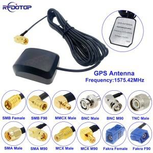 1피스 자동차 GPS 안테나 SMA/SMB/MCX/MMCX/BNC/TNC/Fakra 남성/여성 커넥터 RG174 케이블 수신기 공중
