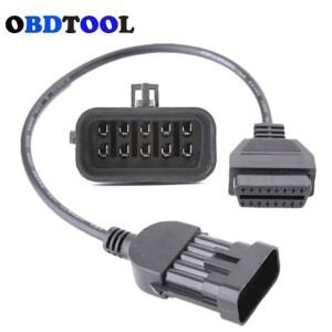 Opel 10Pin 용 Obd2 ~ 케이블 여성용 자동차 진단 커넥터 어댑터 10 핀 obd ii