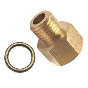 황동 M12x1.5 외부 나사 커플링(1/8 NPT 내부 포함) 오일 파이프 어댑터 연결용