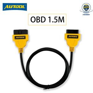 AUTOOL 1.5m obd2 16pin 연장 케이블 자동차 연결 확장 어댑터 와이어 elm327 ii 커넥터 코드 elm 327