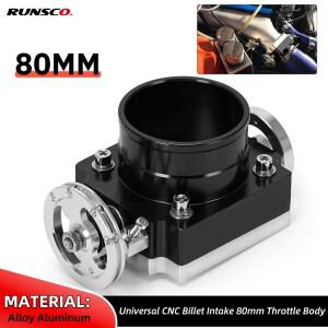 범용 스로틀 바디 80MM 성능 흡기 매니폴드 빌렛 알루미늄 하이 플로우