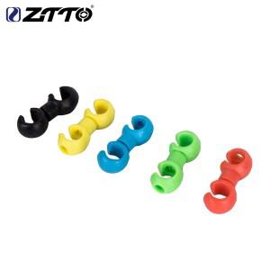 ZTTO 자전거 브레이크 호스 시프트 케이블 해결사 관리 클립 MTB 도로 소음기 용 회전식 튜브 라인 보관 링