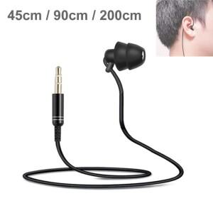 3.5mm 플러그 단일 측면 이어폰  귀 소음 차단 헤드폰의 모노 이어 버드  워키 토키 휴대폰 MP3 플레이어