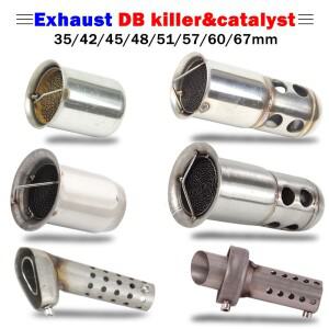 Acrapovic용 바이크 오토바이 배기 머플러  촉매 DB 킬러 소음기  SC용 소음 제거기  35mm  42mm  60mm