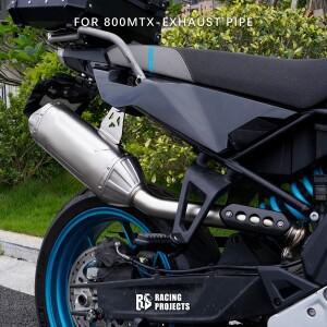 티타늄 미드 링크 파이프 풀 배기 슬립온 CFMOTO 1000MT-X 2026 전동사이클 개조 머플러 탈착식 DB 킬러