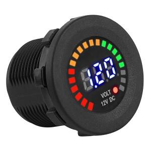 12 V 바이크 오토바이 자동차 LED 디지털 디스플레이 전압계 방수 게이지 보트 ATV UTV 캠핑카