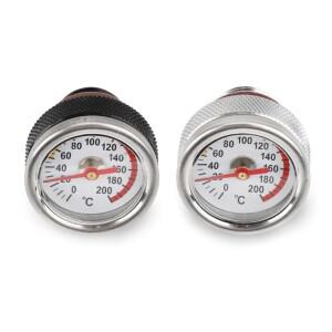 M20x1.5 바이크 오토바이 엔진 오일 캡 탱크 온도 게이지 피팅 0-200℃ 디스플레이