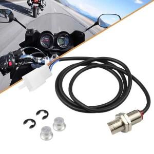 범용 12V 바이크 오토바이 센서 케이블 및 디지털 ATV 주행 속도계 타코미터 14mm x 31.6mm 용 2 자석