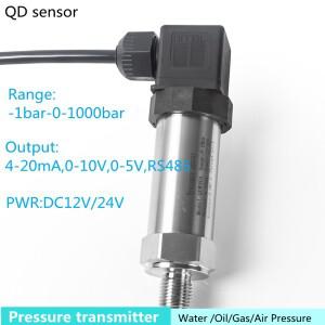 압력 트랜스미터 4-20mA 0-5V 10V RS485 출력 수성 가스 오일 액체 -1bar-1000bar 진공 음압 센서
