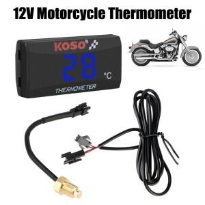 센서가 있는워터탱크 개조 12V 0~120 ° C 모니터 온도 측정기 바이크 오토바이 빨간색 파란색 표시기 경고