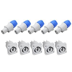 3핀 AC 파워콘 커넥터 수 플러그 전원 20A/250V  무대 조명 LED 스크린