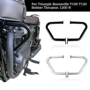 Triumph Bonneville T100 Bobber Thruxton R 스트리트 컵 트윈 스피드마스터용 엔진 가드 크래시 바 범퍼