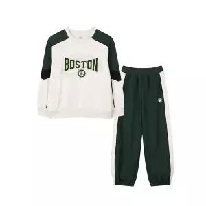 [NBA KIDS][AK평택점] [NBA키즈] 키즈 팀 컬러블럭 맨투맨 세트 LIGHT BEIGE K263ST020P