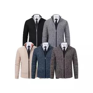 [모로엠]남성 믹스컬러 정장 니트 집업 가디건 DMG CA QOH04568797_P435329391