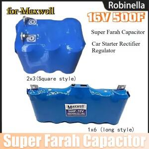 For-Maxwell 16V 500F 슈퍼 파라 커패시터 자동차 스타터 정류기 레귤레이터 2.7V 3000F 오디오 비상 전원