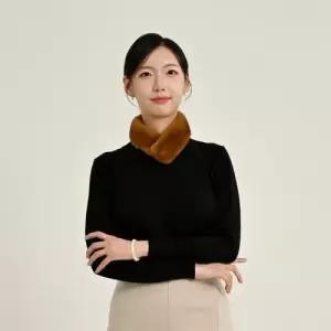 우진모피 우진모피 WJ) 코펜하겐퍼 휘메일풀스킨 마호가니 밍크머플러 국내생산 본사직영