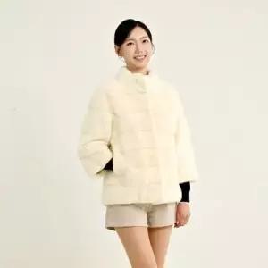 우진모피 우진모피 WJ) 코펜하겐퍼 휘메일풀스킨 호리젠탈 차이나 밍크코트 국내생산 본사직영