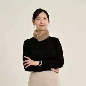 우진모피 우진모피 WJ) 코펜하겐퍼 휘메일풀스킨 그레이 밍크머플러 국내생산 본사직영