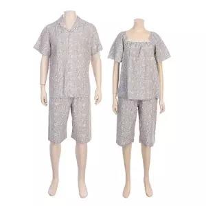 [NS홈쇼핑][barbara]잔꽃나염 커플 파자마세트 AMP4906S AWP4906S[36038668]