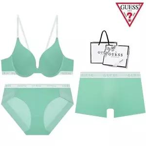 [백화점정품] 게스언더웨어 [선물포장] 화이트밴딩 커플속옷세트 GDWBRBPDR121GR