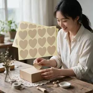 하트 스티커 다이어리 꾸미기 데코 용품 투명 배경 무지 문구류