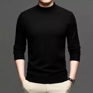 [모로엠] 남성 반폴라 무지 겨울 니트 티셔츠 ON-KNK-QWFM1EU7