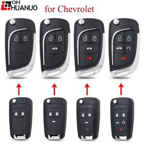 원격 키 케이스 Fob 2/3/4/5 버튼 플립 폴딩 셸 CHEVROLET Cruze Aveo Camaro Equinox mali bu 스파크 볼트