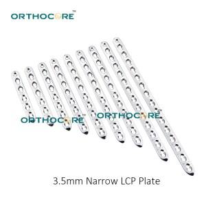 좁은 스테인레스 스틸 LCP 잠금 압축 플레이트, VOI AO 합성, 수의학 기기, 동물 수술 장비, 3.5mm