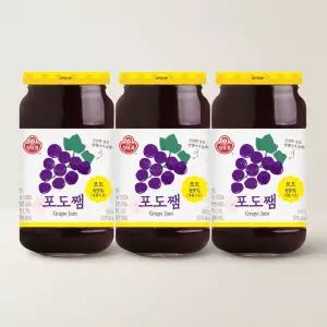 오뚜기 대용량 포도쨈 간식재료 500g 3개
