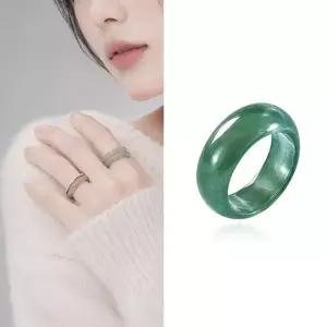 골드앤 천연비취 그린 제이드 옥반지 대