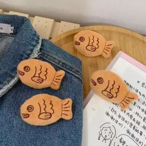 붕어빵 옷핀 귀여운 미니 패션 브로치 가방 리본 진주