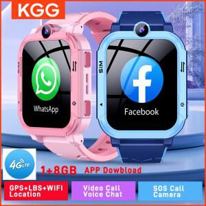 4G 키즈 스마트워치 1 8GB GPS 와이파이 트래커 위치 추적 비디오 통화 SOS 전화 걸기 모니터링 전화 시계 스마트워치 남아 여아 선물
