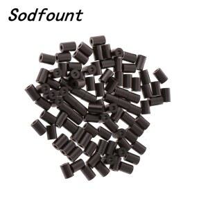 100pcs 중공 페라이트 구멍 구슬 3.5 3 1.5 4 2 2mm 간섭 방지 코어 EM 필터 링 플럭스를 통해 니켈 아연