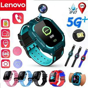 레노버 5G 키즈 스마트워치 SOS GPS 위치추적 심카드 통화 8K 카메라 어린이 스마트워치 방수 남아 여아 선물 안드로이드 OS 호환