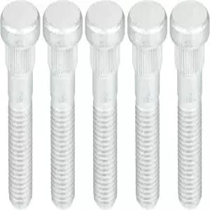 ACROPIX Wheel Nut Bolt M2x25 Fits Nissan Sentra 9952022 5pcs 품번 4322270T00 스틸 실버 스레드 길이