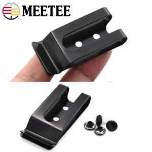 5/10/20Pcs M t 56x25mm 이중 스프링 걸쇠 외장 버클 벨트 구멍 클립 금속 액세서리 8mm 홀스터