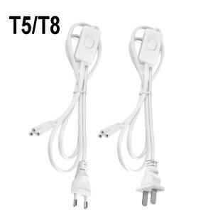 LED 튜브 T5 T8 3 구멍 AC220V 110V EU 미국 플러그 연장 코드 와이어 용 연장 전원 코드 스위치 케이블