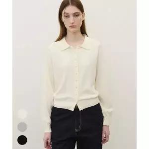 SUARE WOMEN (우먼)BEAN 코튼 카라 가디건 - 3 COLOR 112392