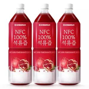 참앤들황토농원 NFC 착즙원액 100% 석류즙 1L, 3개
