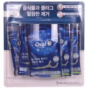 오랄비 C자형 치실 30개x5개입 일회용 치실 코스트코