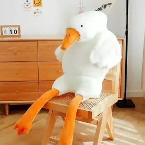 대형 오리인형 130cm 대왕오리인형 거위 봉제인형 바디필로우 롱쿠션